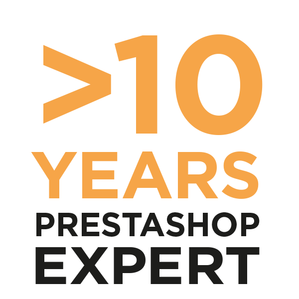 Meer dan 10 Jaar PrestaShop Expert Meer dan 10 Jaar PrestaShop Expert